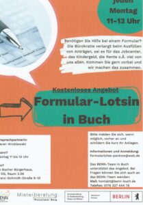 Bucher Bürgerhaus: Formular-Lotsin @ Bucher Bürgerhaus, R. 2.06